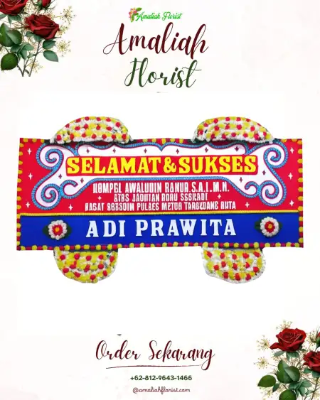 Papan Bunga Ucapan Selamat Harapan Mulya